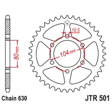 ЗАДНЯ ЗІРКА JR 501 33 KAWASAKI Z 750 '80-82', GPZ 750 '82-87'; Z 1000/1100 '81-86', GPZ 1100 '81-85' (50133JT) (LANC.630)