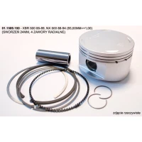 PROX ПОРШЕНЬ HONDA XBR 500 85-89, NX 500 88-94 (93,00MM=+1,00) (8/5000 БОЛТ 24MM, 4 КЛАПАНИ RADIALNE)