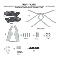 KAPPA 2025/07 СТЕЛАЖ ПІД СУМКИ (МІШКИ) БІК SZYBKIEGO ВСТАНОВЛЕННЯ REMOVE-X YAMAHA TRACER 9 GT / GT+ '25,