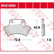 TRW LUCAS ZF КОЛОДКИ ДИСКОВІ ТОРМОЗНІ KH232 SINTER OFFROAD CF MOTO CF 500 TERRALANDER '11-'13, RANGER 500 '10-'15, POLARIS TRAIL BLAZER/BOSS '91-'99, SCRAMBLER/SPORTSMAN 500 '96-'97 ЗАД