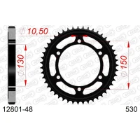 AFAM 2026/04 ШЕСТЕРНЯ ЗАД 860 48 YAMAHA FZS 600 FAZER 98-03 (5DM,5RT) (JTR859.48) (LANC. 530)