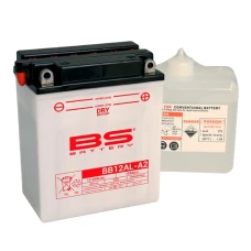 BS АКУМУЛЯТОР BB12AL-A2 (YB12AL-A2) 12V 12AH 135X81X161 OBSLUGOWY - ELEKTROLIT OSOBNO (165A) (4) UE2019/1148