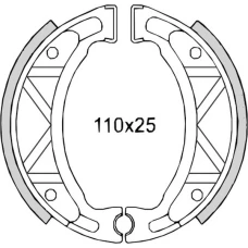 BRENTA КОЛОДКИ БАРАБАННІ ДИСКОВІ ТОРМОЗНІ SH503 (FT 01205)