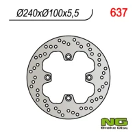 NG ДИСК ТОРМОЗНИЙ ЗАД KAWASAKI ZZR 600 '93-'03, ZR7 '98-'04, ZR 550 '91-'00, ZXR 400 '91-'00  (240X100X5,5)