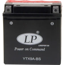 LANDPORT АКУМУЛЯТОР YTX9A-BS 12V 9AH 137X76X139 BEZOBSLUGOWY - ELEKTROLIT OSOBNO ( DO MZ ETZ 125/150/250/251 - PATRZ UWAGI ) (6) UE2019/1148