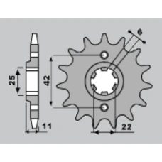PBR ЗІРОЧКА ПЕРІД 277 15 18NC HONDA FT 500 C 82-84 (LANC. 530)