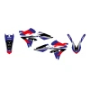 BLACKBIRD КОМПЛЕКТ НАЛІПОК (OKLEIN) YAMAHA YZ 250F '14-'18, YZ 450F '14-'17 DREAM 5 КОЛІР СИНІЙ ЧОРНИЙ - зображення 2