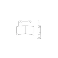 BRENTA КОЛОДКИ ДИСКОВІ ТОРМОЗНІ KH432 APRILIA 125/750/850, YAMAHA YZF 125R, MT125`14-16, ПЕРІД (FT 3098)
