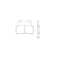 BRENTA КОЛОДКИ ДИСКОВІ ТОРМОЗНІ KH432 APRILIA 125/750/850, YAMAHA YZF 125R, MT125`14-16, ПЕРІД (FT 3098)