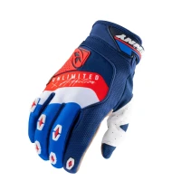 KENNY RACING РУКАВИЦІ CROSS/ENDURO МОДЕЛЬ SAFETY NAVY/WHITE/RED КОЛІР NIEBIESKI/BIALY/CZERWONY FLUO РОЗМІР XXXL