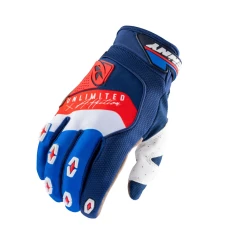 KENNY RACING РУКАВИЦІ CROSS/ENDURO МОДЕЛЬ SAFETY NAVY/WHITE/RED КОЛІР NIEBIESKI/BIALY/CZERWONY FLUO РОЗМІР XXXL