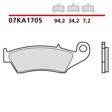 BREMBO 2026/03 КОЛОДКИ ДИСКОВІ ТОРМОЗНІ KH185 GENUINE КАРБОН CERAMIC (POLMETALICZNE MIESZANKA OEM) ПЕРІД/ЗАД