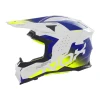 NOX (2025) ШОЛОМ ВИКЛЮЧЕНИЙ ROAD \/ CROSS N634 GRADIENT КОЛІР BIALY\/NIEBIESKI\/ZOLTY FLUO РОЗМІР XXL - зображення 2