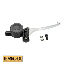 EMGO 2024/05 НАСОС ГАЛЬМА ПЕРІД КОМПЛЕКТНА (15,8MM) Z КРІПЛЕННЯМ ЗЕРКАЛА I РИЧАГ HONDA CX 500 '78, CB 750 F2 '77-'78, GL 1000 '75-'78 (OEM: 45500-410-000) КОЛІР ЧОРНИЙ