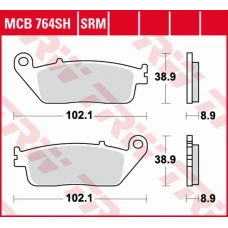 TRW LUCAS ZF КОЛОДКИ ДИСКОВІ ТОРМОЗНІ KH142 SINTER HONDA FJS 400 SILVERWING '06-'16, FJS 600 SILVERWING '01-'16, YAMAHA XC 125 MAJESTY '14-'15, TRIUMPH BONNEVILLE T100 '02-'20, BONNEVILLE T120/THRUXTON 1200 '16-'20, SUZUKI AN 650 BURGMAN '04-'19 ПЕРІД