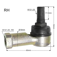 PROMX НАКОНЕЧНИК ТЯГА KIEROWNICZEGO ПРАВА YAMAHA YFM 250/350/400/450