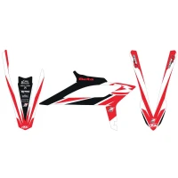 BLACKBIRD КОМПЛЕКТ НАЛІПОК (OKLEIN) BETA RR 2T/4T '20-'22 DREAM 4 КОЛІР ЧЕРВОНИЙ/ BIALY/CZARNY