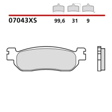 BREMBO 2026/06 КОЛОДКИ ДИСКОВІ ТОРМОЗНІ KH275 ROAD / SCOOTER SINTER XS (SPIEK METALICZNY) (ECE R90)