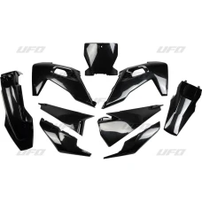 UFO КОМПЛЕКТ ПЛАСТІКОВ HUSQVARNA TC 125/250 '19-'22, FC 250/350/450 '19-'22 КОЛІР ЧОРНИЙ  (HU622E001)