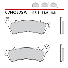 BREMBO 2026/03 КОЛОДКИ ДИСКОВІ ТОРМОЗНІ KH388 SINTER SA (SPIEK METALICZNY) ПЕРІД (ECE R90)