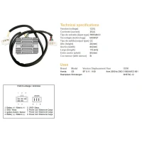 DZE РЕГУЛЯТОР НАПРУГИ HONDA CB1100 SF (X11) 00-03 (31600-MCC-601) (SH579C-12) (12V/35A)