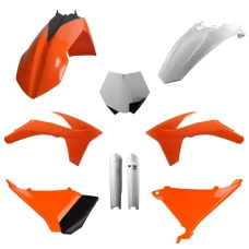КОМПЛЕКТ ПЛАСТИКА POLISPORT (ПОВНИЙ KIT) KTM SX '11; XC/XC-F '11 В КОМПЛЕКТІ КРИШКА АМОРТИЗАТОРІВ  (8398500002) КОЛІР КОЛІР ПОМАРАНЧ OEM