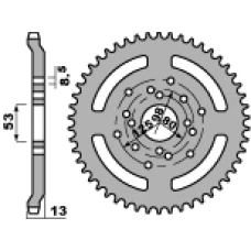 ЗАДНЯ ЗІРКА PBR 4331 53 F DERBI 50 SENDA 96-99 (LANC. 420)