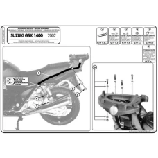 KAPPA СТЕЛАЖ БАГАЖНИКА ЦЕНТРАЛЬНОГО SUZUKI GSX 1400 (02-09) ( БЕЗ ВІНІЛ )