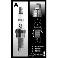 BRISK ПРОДАЖА SILVER RACING СВІЧА ЗАПАЛЮВАННЯ AR12YS (CPR8E)