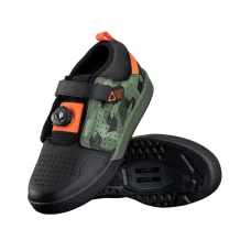 LEATT (НОВИНКА 2023) ВЗУТТЯ ВЕЛОСИПЕДІВ 4.0 CLIP (SPD) PRO SHOE CAMO КОЛІР CZARNY/ZIELONY/POMARANCZOWY РОЗМІР 44.5 / 28.5 CM