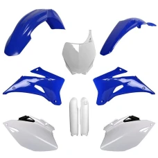 POLISPORT КОМПЛЕКТ ПЛАСТІКОВ (ПОВНИЙ KIT) YAMAHA YZ 250F '08-'09; YZ 450F '08-'09 W КОМПЛЕКТІ TABLICA ПЕРІД (8658100001) I КРИШКИ AMORTYZAROROW (8351400001) КОЛІР СИНІЙ БІЛИЙ OEM
