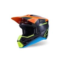 ALPINESTARS ШОЛОМ S-M3 FRAY BLACK/ORANGE/FLUO ЖОВТИЙ S