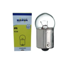 NARVA ЛАМПОЧКА 12V 5W BA15S R5W 1 ШТУКА (КОЛІР БІЛИЙ СТІКЛО)