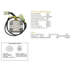 DZE РЕГУЛЯТОР НАПРУГИ ARCTIC CAT 650 '04-'06 (OEM-0430-035, 0430-046) 12V35A