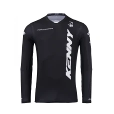 KENNY RACING 2025 СОРОЧКА CROSS/ENDURO МОДЕЛЬ PERFORMANCE SOLID BLACK КОЛІР CZARNY/BIALY РОЗМІР S