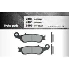 BRENTA КОЛОДКИ ДИСКОВІ ТОРМОЗНІ KH450 YZ/YZF ПЕРІД 08-16 (FT 3105)