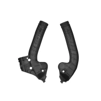 RACETECH (RTECH) 2025/12 КРИШКИ РАМИ (КОМПЛЕКТ) BI-MATERIAL СУПЕР GRIP KTM SX 85 '18-'24, HUSQVARNA TC 85 '18-'24, GAS GAS MC 85 '21-'24 КОЛІР ЧОРНИЙ