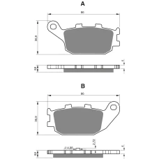 GOLDFREN ТОРМОЗНИЙ КОЛОДКИ 155 КЕРАМІЧНІ КАРБОНОВОГО AD