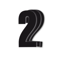 ЧОРНИЙBIRD RACE НОМЕРИ ЧОРНИЙ - PACK OF 3 CM.13X7 #2