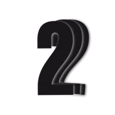 ЧОРНИЙBIRD RACE НОМЕРИ ЧОРНИЙ - PACK OF 3 CM.13X7 #2