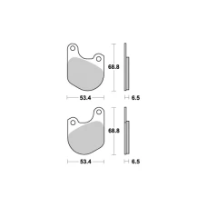 SBS BRAKEPADS КАРБОНОВОГО TECH