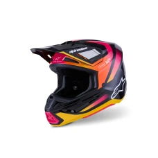 ALPINESTARS ШОЛОМ S-M7 RISE BLACK/YELLOW/PINK L