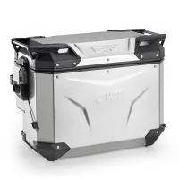 GIVI TREKKER OUTBACK EVO НАТУРАЛЬНА АЛЮМІНІЙ CAM-SIDE CUTOUT ПРАВОГО 40LTR, SOLD БЕЗ L
