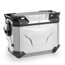 GIVI TREKKER OUTBACK EVO НАТУРАЛЬНА АЛЮМІНІЙ CAM-SIDE CUTOUT ПРАВОГО 40LTR, SOLD БЕЗ L