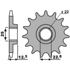 PBR ЗІРОЧКА ПЕРІД 2180 12 18NC POLARIS 250/300/325/400/500 (LANC. 520) (JTF3221.12)