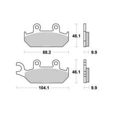 SBS BRAKEPADS КЕРАМІЧНІ