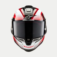 ALPINESTARS ШОЛОМ SUPERTECH R10 TEAM BLACK/CARB/RED/WHITE, XS