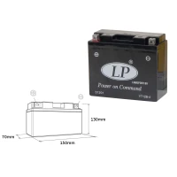 LANDPORT АКУМУЛЯТОР YT12B-4 12V 11AH 151X70X130 BEZOBSLUGOWY - ZALANY (6)
