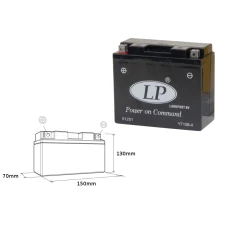 LANDPORT АКУМУЛЯТОР YT12B-4 12V 11AH 151X70X130 BEZOBSLUGOWY - ZALANY (6)