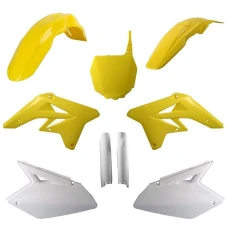 POLISPORT КОМПЛЕКТ ПЛАСТІКОВ (ПОВНИЙ KIT) SUZUKI RMZ 250 '07-'09 W КОМПЛЕКТІ TABLICA ПЕРІД (8660400002) I КРИШКИ AMORTYZAROROW (8398300001) КОЛІР ЖОВТИЙ БІЛИЙ